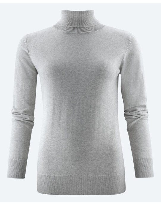 James Harvest HAR2122510 Ashland Ladies Turtle Neck - Grey Melange