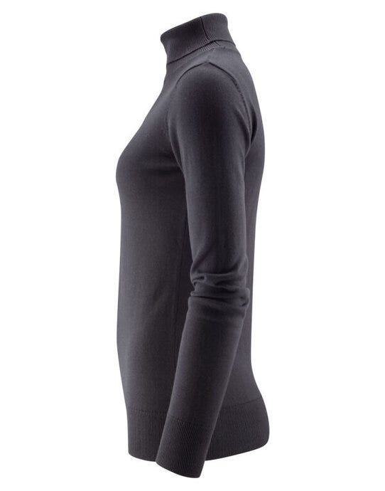 James Harvest HAR2122510 Ashland Ladies Turtle Neck - Black