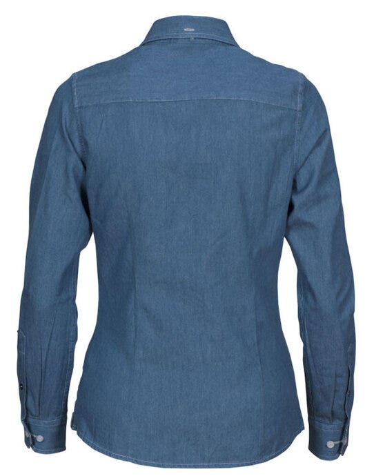 James Harvest HAR2123025 Ladies Jupiter Shirt - Blue Denim