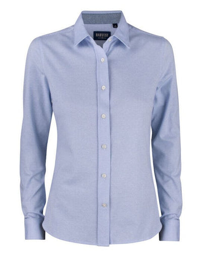 James Harvest HAR2123028 Burlingham Ladies Shirt - Light Blue