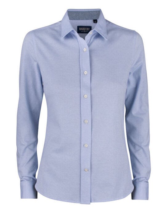 James Harvest HAR2123028 Burlingham Ladies Shirt - Light Blue