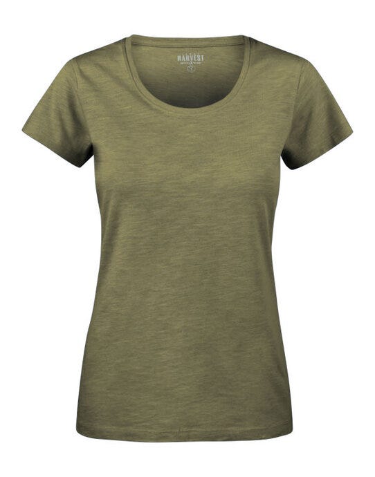 James Harvest HAR2124005 Twoville Ladies T-Shirt - Moss Green
