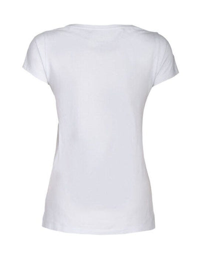 James Harvest HAR2124006 Whailford V-Neck Ladies T - White