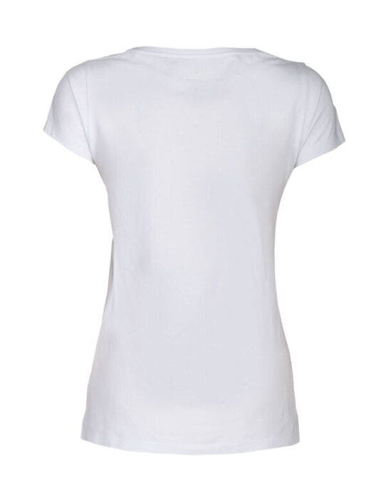 James Harvest HAR2124006 Whailford V-Neck Ladies T - White