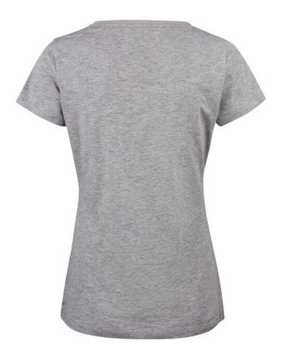 James Harvest HAR2124006 Whailford V-Neck Ladies T - Grey Melange