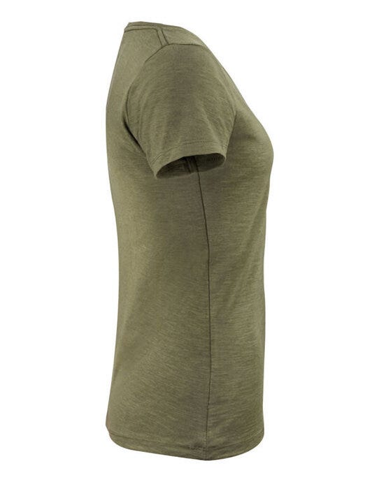 James Harvest HAR2124006 Whailford V-Neck Ladies T - Moss Green