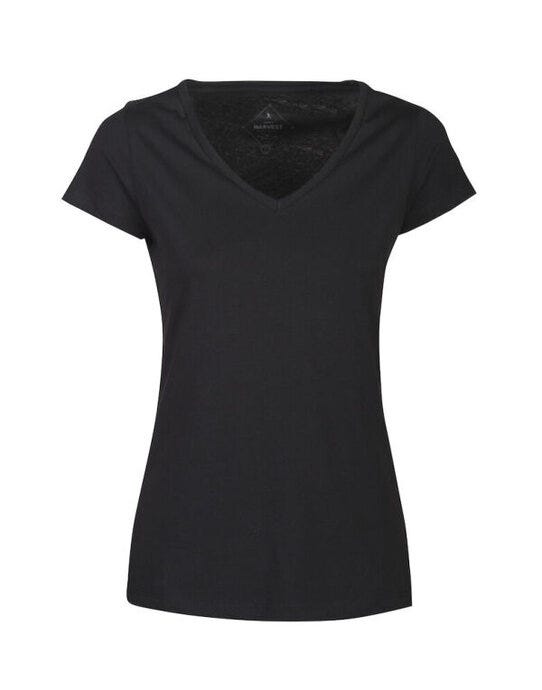 James Harvest HAR2124006 Whailford V-Neck Ladies T - Black