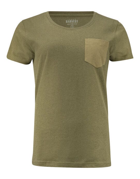James Harvest HAR2124009 Walcott Ladies T-Shirt - Moss Green
