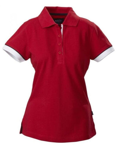 James Harvest HAR2125025 Ladies Antreville Polo - Red