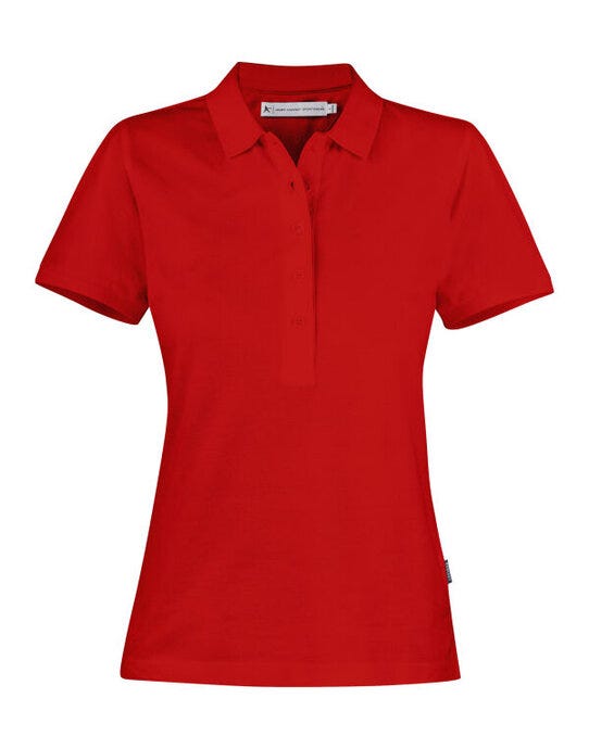 James Harvest HAR2125033 Neptune Ladies Polo - Red