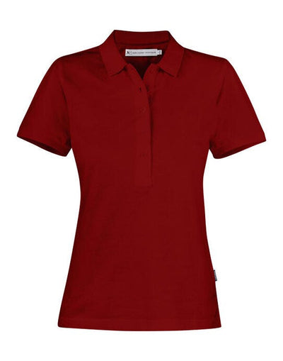 James Harvest HAR2125033 Neptune Ladies Polo - Dark Red