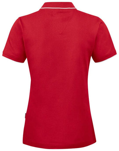 James Harvest HAR2125036 Greenville Ladies Polo - Red