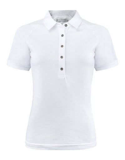 James Harvest HAR2125037 Brookings Ladies Polo - White