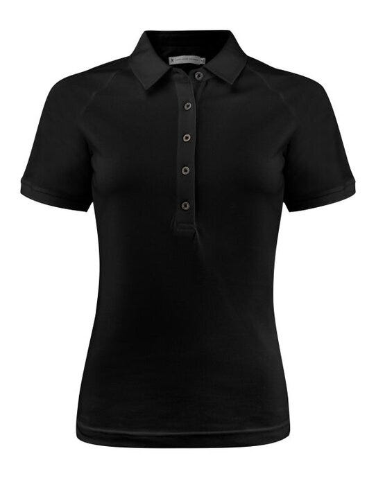 James Harvest HAR2125037 Brookings Ladies Polo - Black