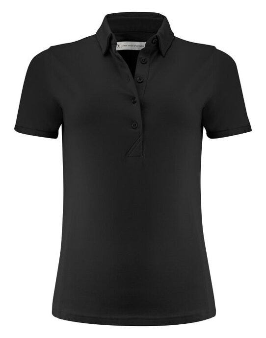 James Harvest HAR2125038 American Ladies Polo - Black