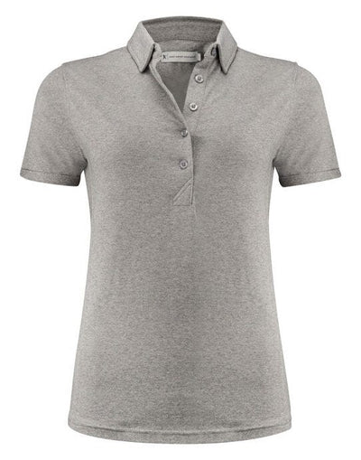 James Harvest HAR2125038 American Ladies Polo - Grey Melange
