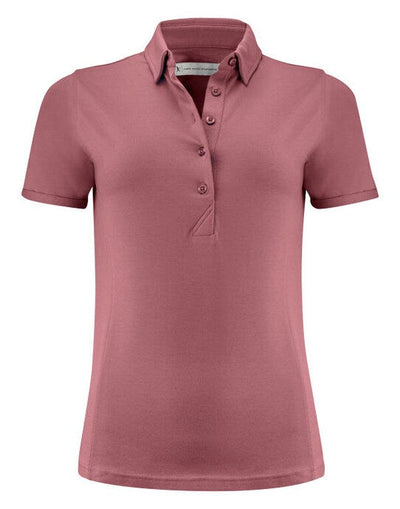 James Harvest HAR2125038 American Ladies Polo - Dusty Red