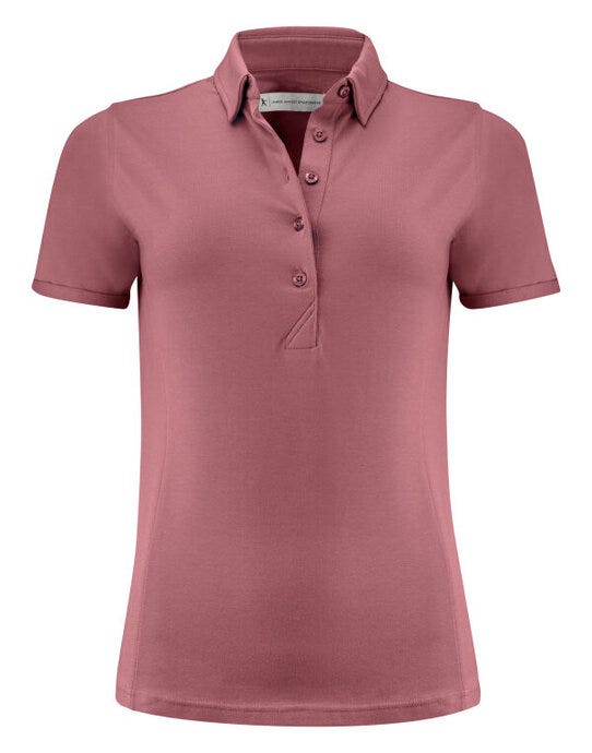 James Harvest HAR2125038 American Ladies Polo - Dusty Red