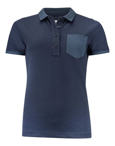 James Harvest HAR2125039 Pinedale Ladies Pique Polo - Navy