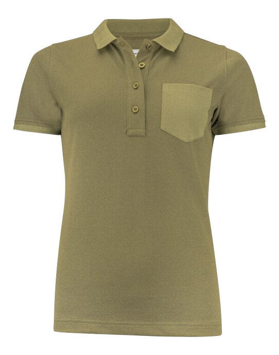 James Harvest HAR2125039 Pinedale Ladies Pique Polo - Moss Green