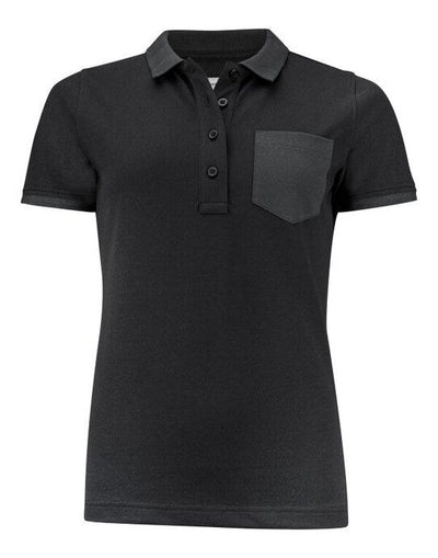 James Harvest HAR2125039 Pinedale Ladies Pique Polo - Black
