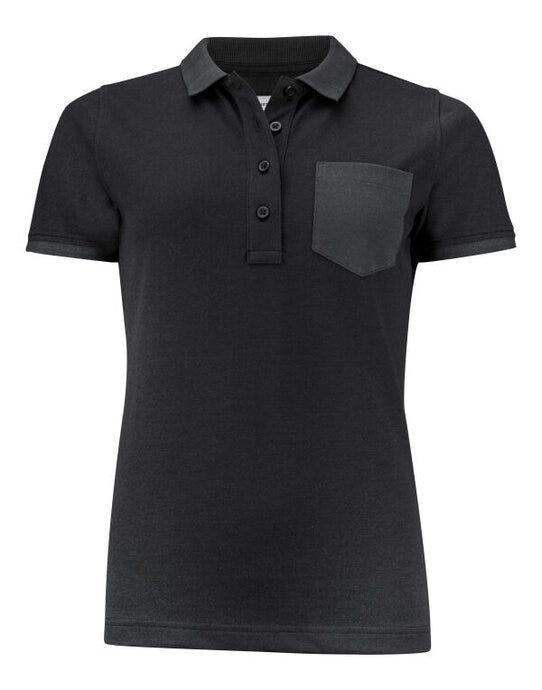 James Harvest HAR2125039 Pinedale Ladies Pique Polo - Black