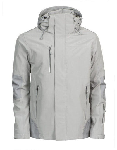 James Harvest HAR2131038 Islandblock Shell Jacket - Light Grey