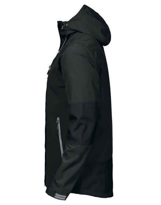 James Harvest HAR2131038 Islandblock Shell Jacket - Black