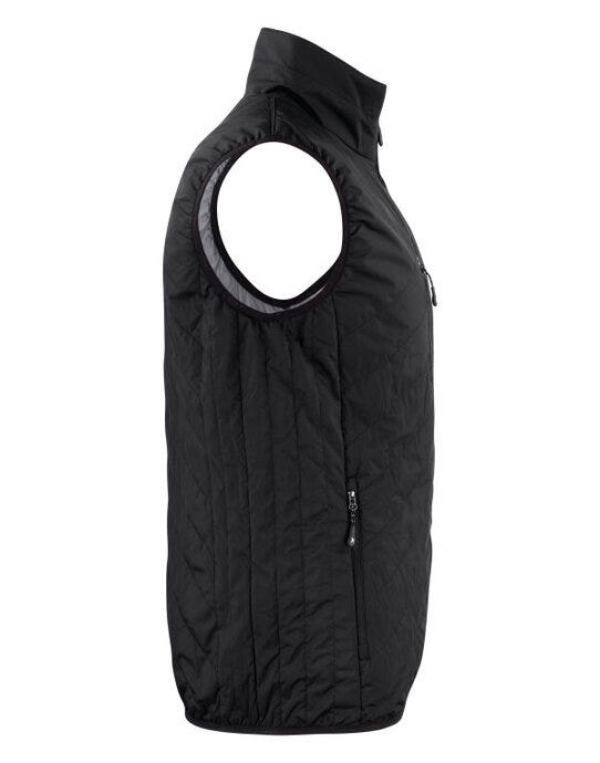 James Harvest HAR2131040 Deer Ridge Quilted Vest - Black
