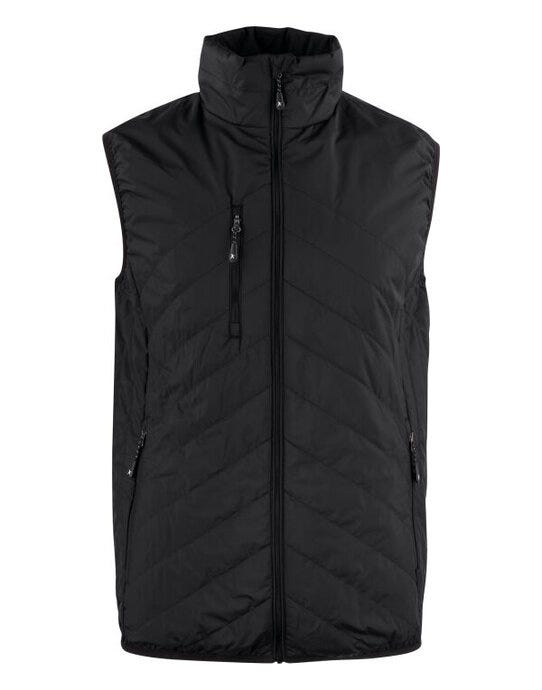 James Harvest HAR2131040 Deer Ridge Quilted Vest - Black