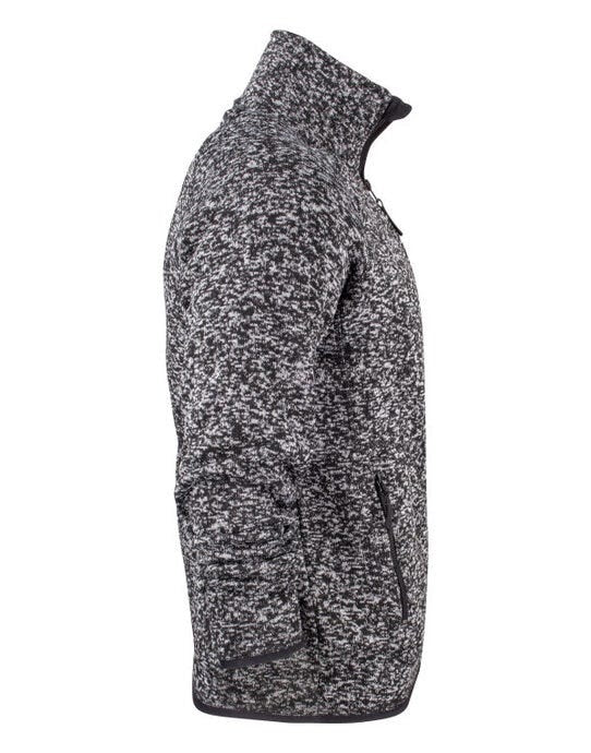 James Harvest HAR2131503 Rich Hill Fleece Jacket - Anthracite Melange