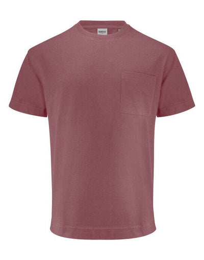 James Harvest HAR2134019 Devons Relaxed Fit T-Shirt - Dusty Red