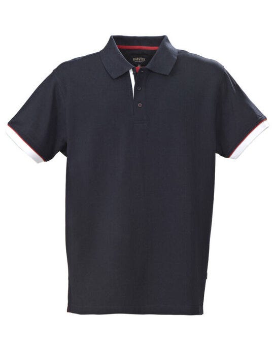 James Harvest HAR2135023 Anderson Pique Polo - Navy