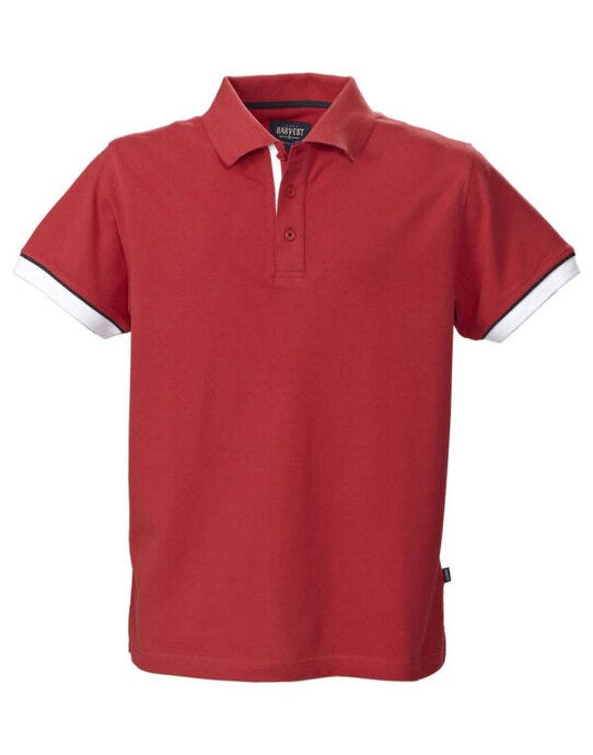 James Harvest HAR2135023 Anderson Pique Polo - Red