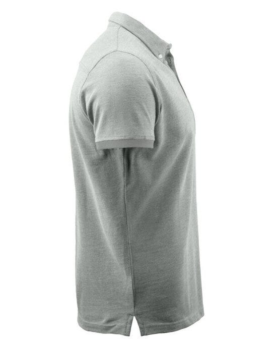 James Harvest HAR2135030 Larkford Pique Polo Shirt - Grey Melange