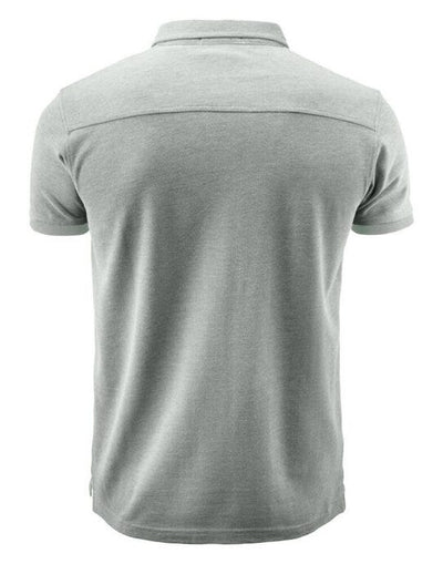 James Harvest HAR2135030 Larkford Pique Polo Shirt - Grey Melange