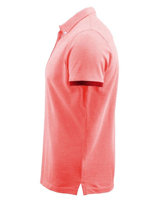 James Harvest HAR2135030 Larkford Pique Polo Shirt - Red Melange