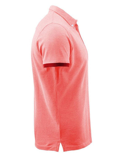James Harvest HAR2135030 Larkford Pique Polo Shirt - Red Melange