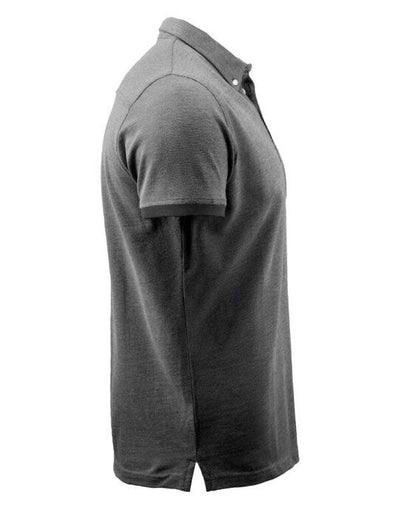 James Harvest HAR2135030 Larkford Pique Polo Shirt - Black Melange