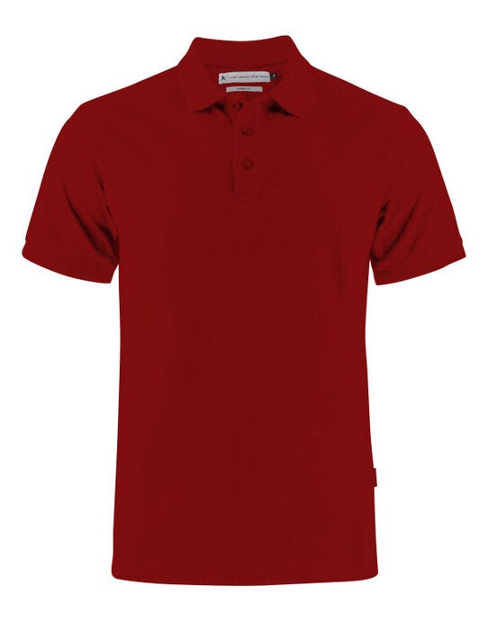James Harvest HAR2135032 Neptune Modern Polo - Dark Red