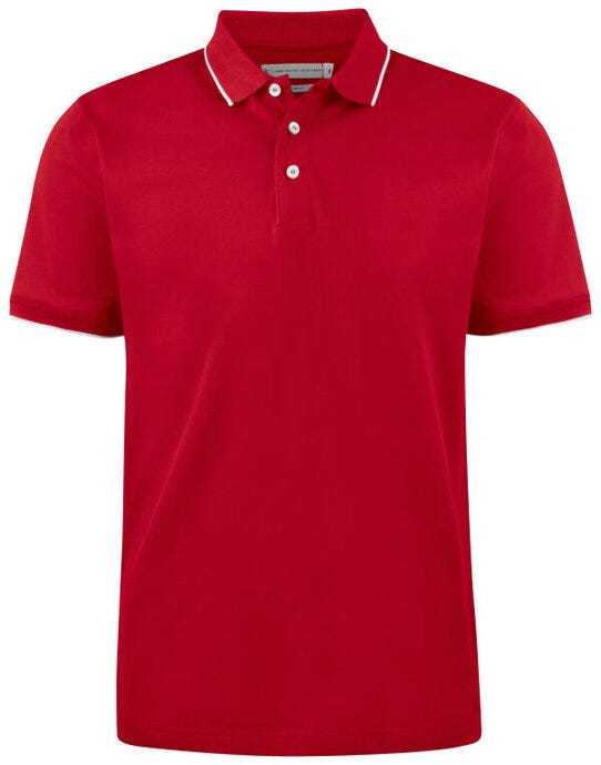 James Harvest HAR2135035 Greenville Regular Polo - Red