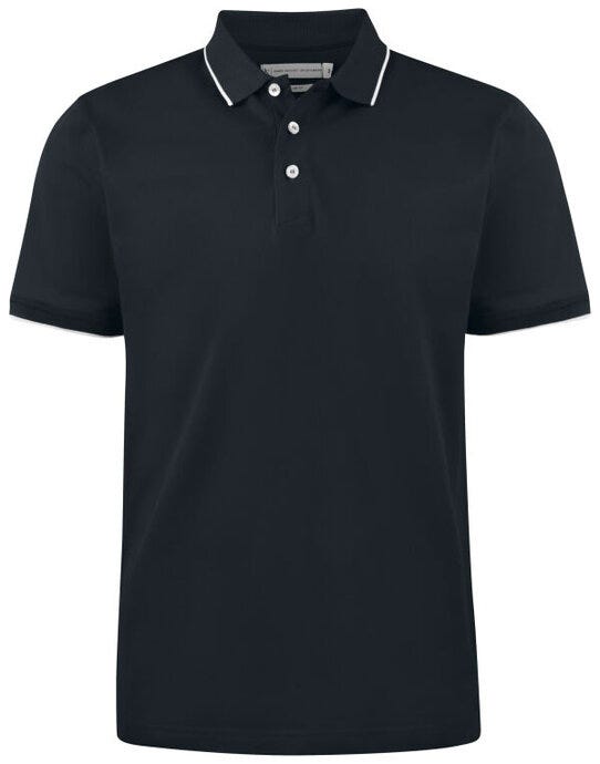 James Harvest HAR2135035 Greenville Regular Polo - Black