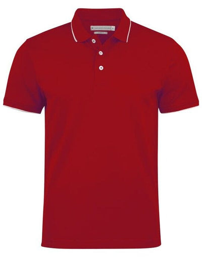 James Harvest HAR2135036 Greenville Modern Polo - Red