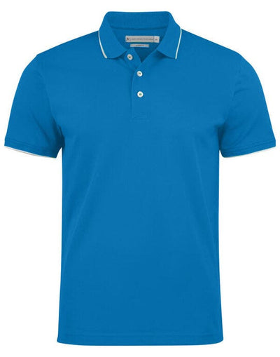James Harvest HAR2135036 Greenville Modern Polo - Bright Blue