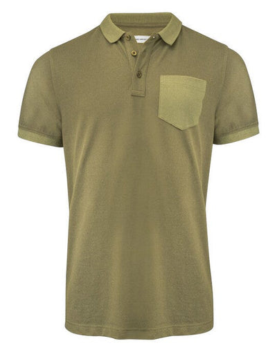 James Harvest HAR2135040 Pinedale Pique Polo - Moss Green
