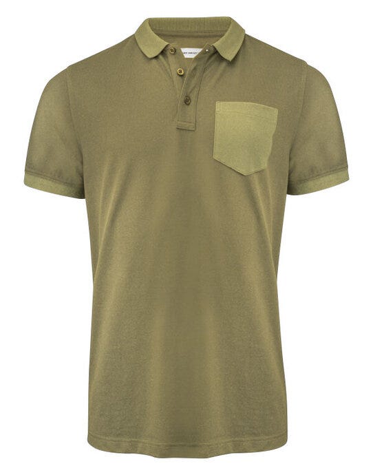 James Harvest HAR2135040 Pinedale Pique Polo - Moss Green