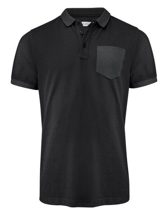 James Harvest HAR2135040 Pinedale Pique Polo - Black