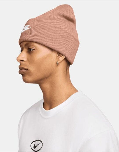 Nike HF0186 Peak Beanie - Rose Gold/White