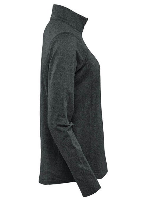Stormtech HTZ-2W LadysTreeline 1/4 Zip Pullover - Black Heather