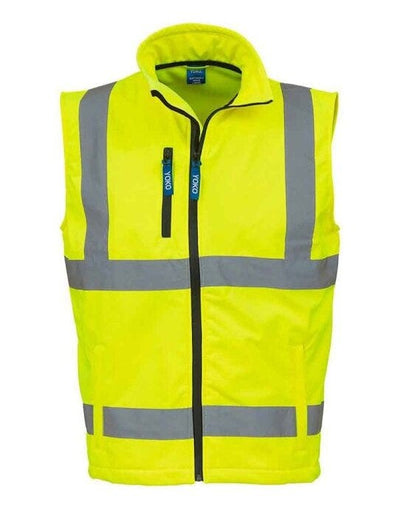 Yoko HV006 Hi Vis Softshell Bodywarmer - Hi-Vis Yellow